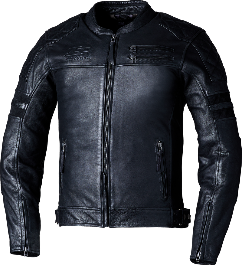 RST Iom Tt Hillberry 2 CE Leather Jacket - Black - M