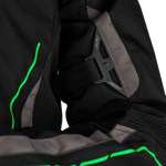 RST S1 CE Textile Jacket - Black/Grey/Neon Green - XL