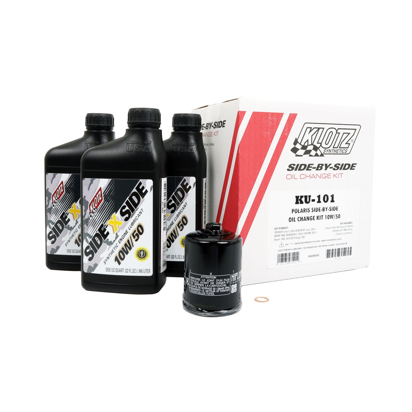 Klotz Side by Side Oil Change Kit KU-101