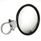Round Convex Glass Billet Arm Side Mirror Silver 5"
