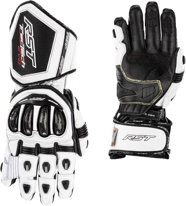 RST Tractech Evo 4 CE Glove - White/White/Black - XS