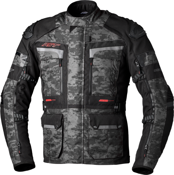 RST Pro Series Adventure X CE Textile Jacket - Grey Camo - 4XL