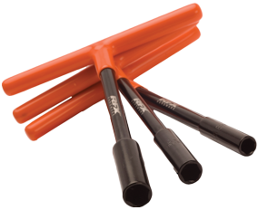 T Bar Set Black/Orange 8mm/10mm/12mm