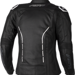 RST Women's S1 CE Leather Jacket - Black/White - XS