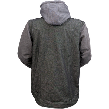 Z1R Denim Hoodie - Black/Gray - 3XL 2840-0109