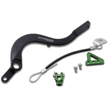 Moose Racing Brake Pedal - Green - Kawasaki 82-0342-21-33