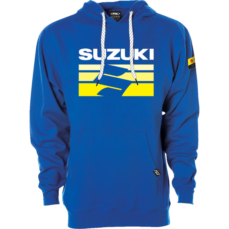 FACTORY EFFEX Suzuki Fade Pullover Hoodie - Royal - Medium 27-88402