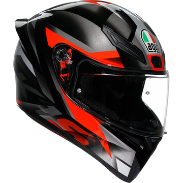 AGV K1 S Helmet - Fastlap - Black/Gray/Red - Small 2118394003-064-S | Street Full Face Adult Helmet