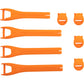 Moose Racing Qualifier Boot Strap Kit - Orange - Size 7-9 3430-1014