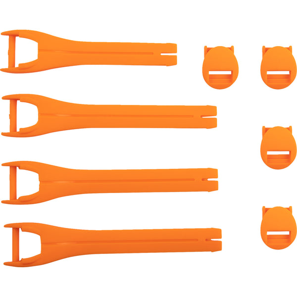 Moose Racing Qualifier Boot Strap Kit - Orange - Size 7-9 3430-1014