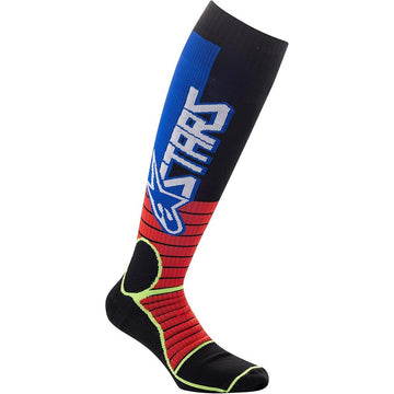 Alpinestars MX Pro Socks Red/Yellow/Blue - Medium | Boots & Accessories