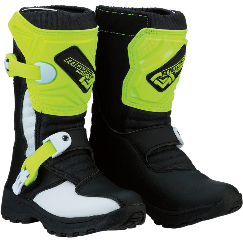 Moose Racing M1.3 Boots - Black/Hi-Viz Yellow - Size 10 3411-0473