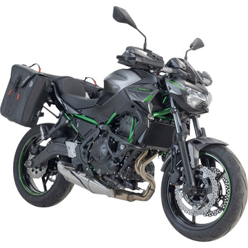 SW-Motech SysBag Side Bag System - Black - Kawasaki EX650 Ninja/Z650 '16-'24 BC.SYS.08.866.31001B | Luggage Group