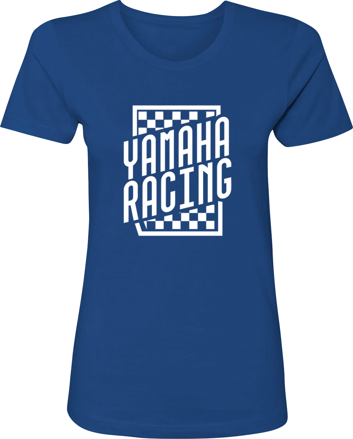 Yamaha Apparel Women's Yamaha Racing Check T-Shirt - Blue - Medium NP21S-L3112-M