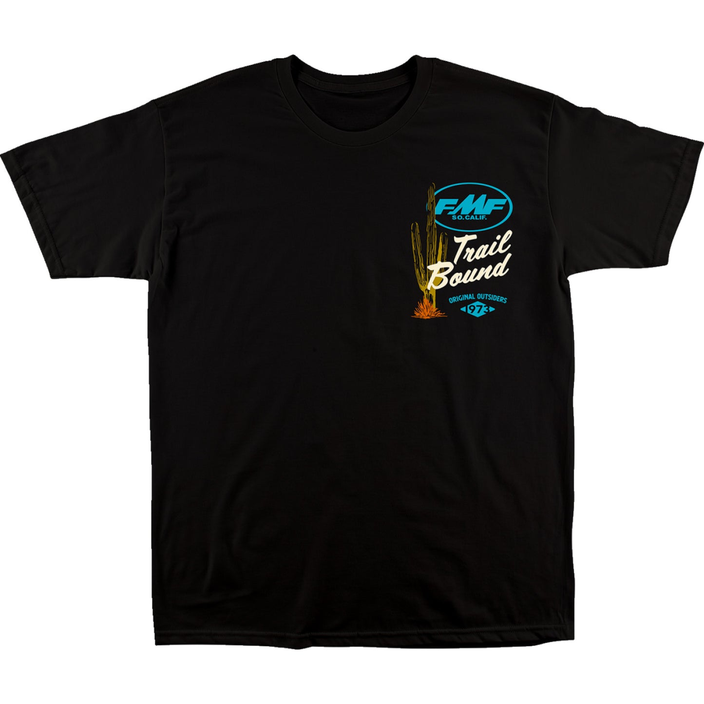 FMF Trailbound T-Shirt - Black - Small FA22118909BLKS