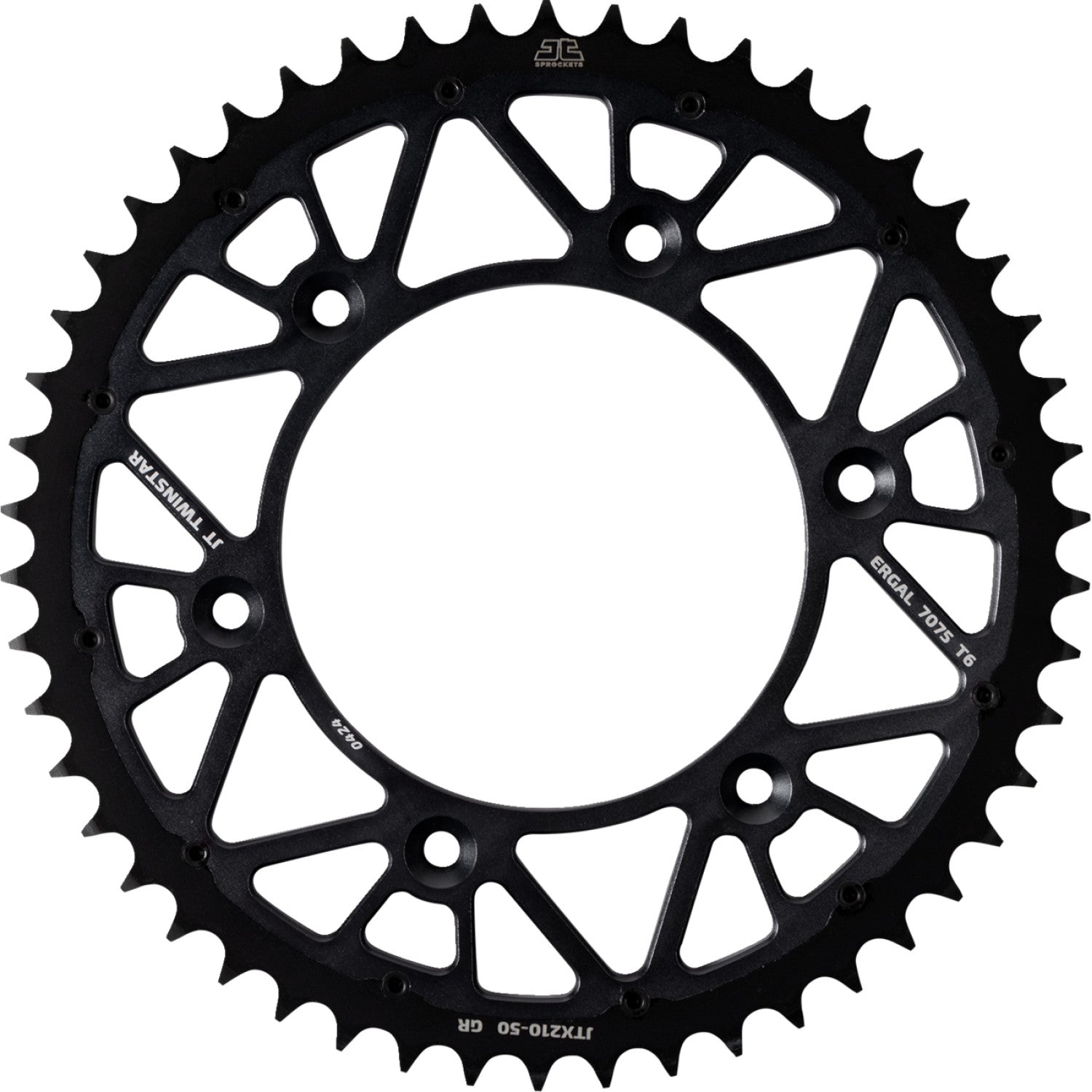 JT SPROCKETS Rear Sprocket - 50 Tooth - Graphite - Beta/Honda JTX210.50GR by JT Rear Sprockets   Steel Type