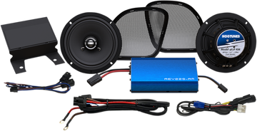 Hogtunes Front Speaker Kit - 225-Watt Amp G4 RG KIT-RM
