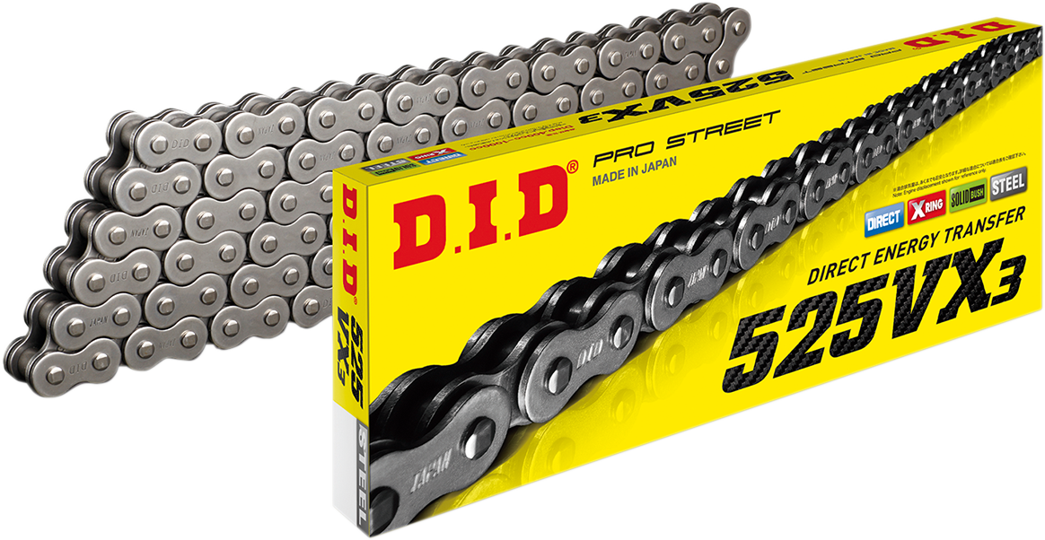 DID 525 VX3 - Drive Chain - 110 Links M525VX3X110ZB