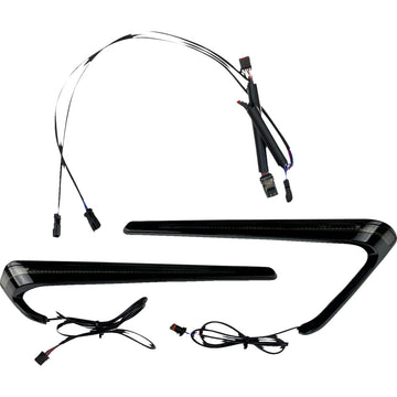 Custom Dynamics Saddlebag Lights - LED - Smoke Lens CD-LRST-BAG-SB