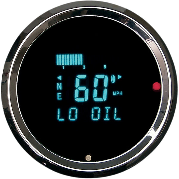 Dakota Digital 3011 Round Digital Speedometer with Indicators - 3-3/8