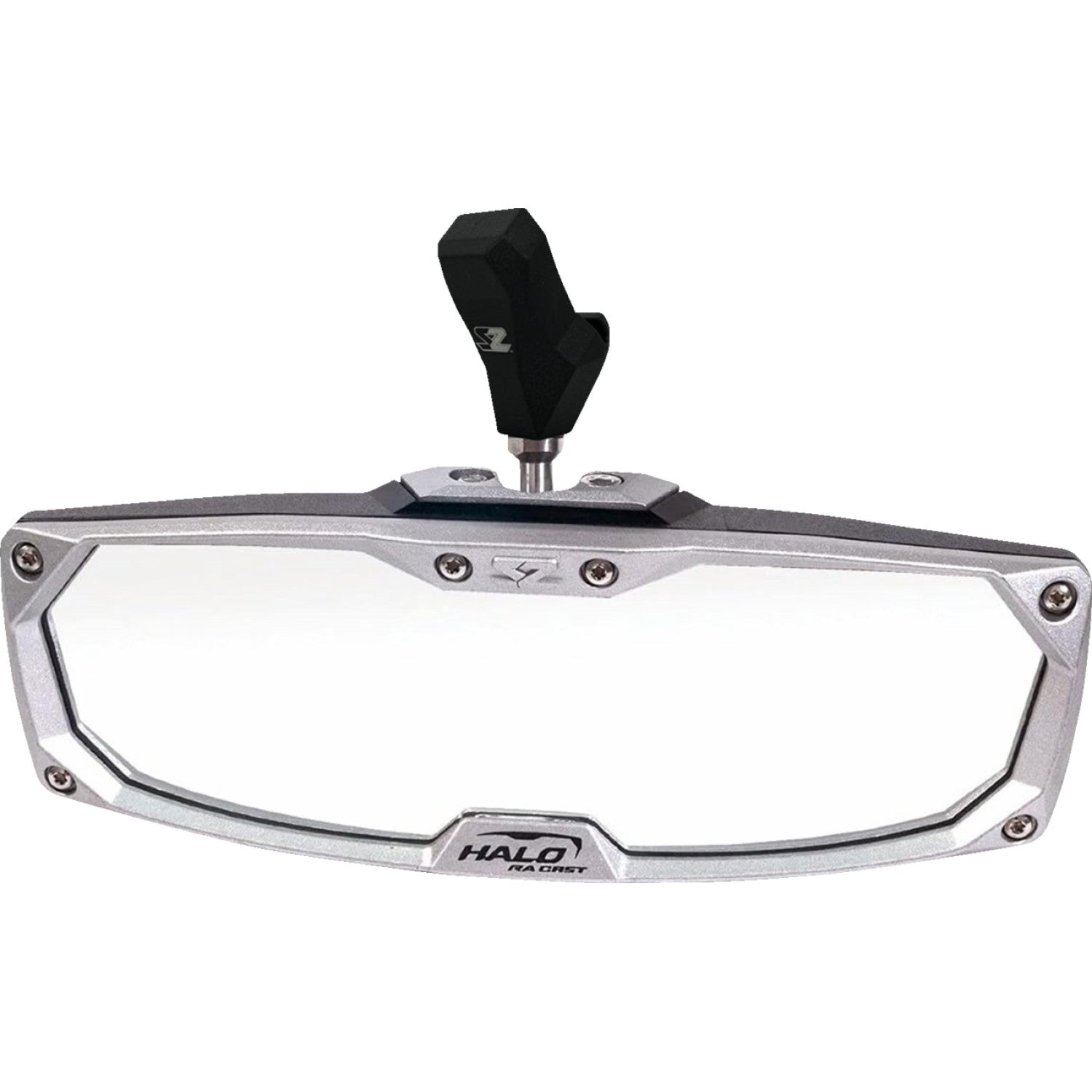 SEIZMIK Mirror - Halo R - Rear View - Rectangle - Black w/Silver Bezel - Each - CF Moto 56-18033