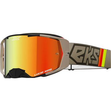 EKS Lucid Goggle Black & Tan Red Mirror