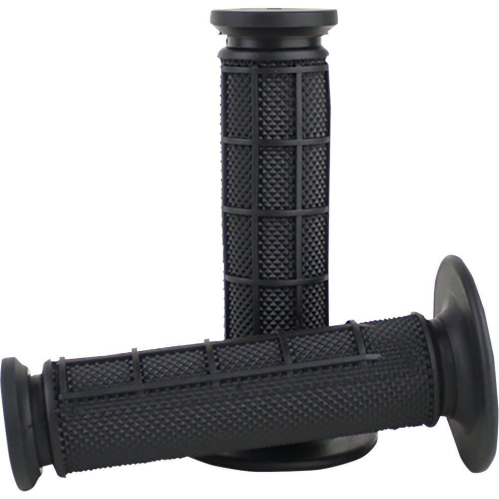 DRIVEN RACING Pro Waffle Grips - Black/Black D535-BK/BK