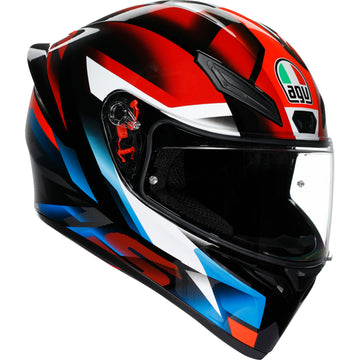 AGV K1 S Helmet - Fastlap - Black/Red/Blue - Large 2118394003-066-L | Street Full Face Adult Helmet