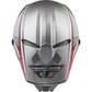 Fly Racing Kinetic Drift Helmet Grey Red 2XL