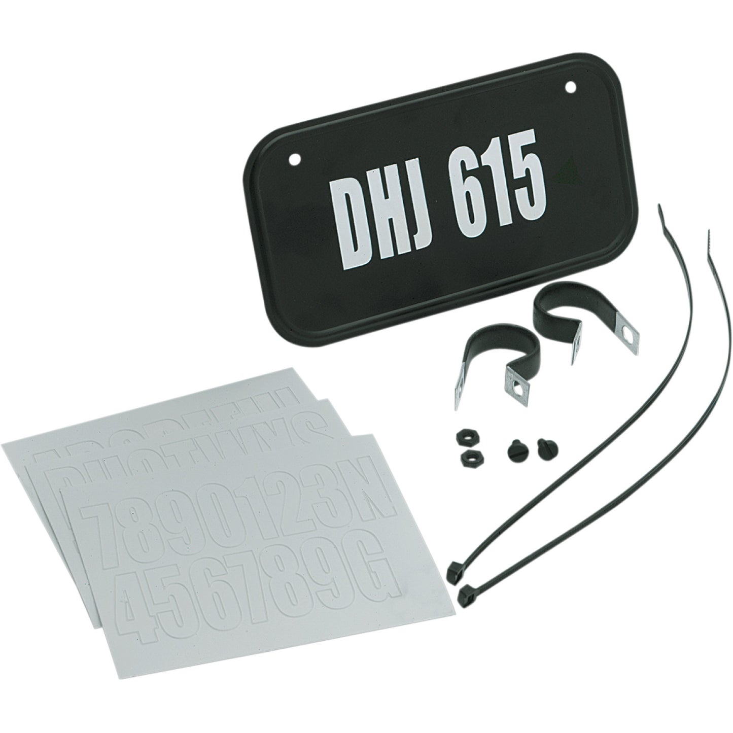 Hardline License Plate Kit - Black 2342 | License Plate Group