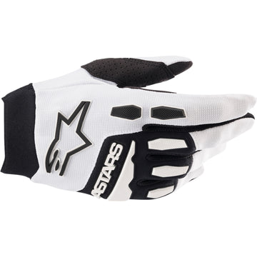 ALPINESTARS Full Bore Gloves - White/Black - Large 3563622-21-L