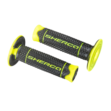 GRIPS SET  SHERCO YELLOW FLUO BLACK  SOFT | Sherco