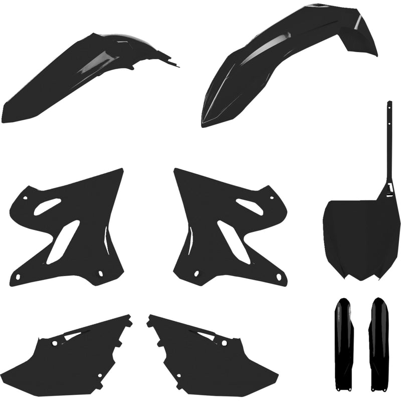 POLISPORT Complete Body Kit - Black - YZ 125/250 91074 by Polisport