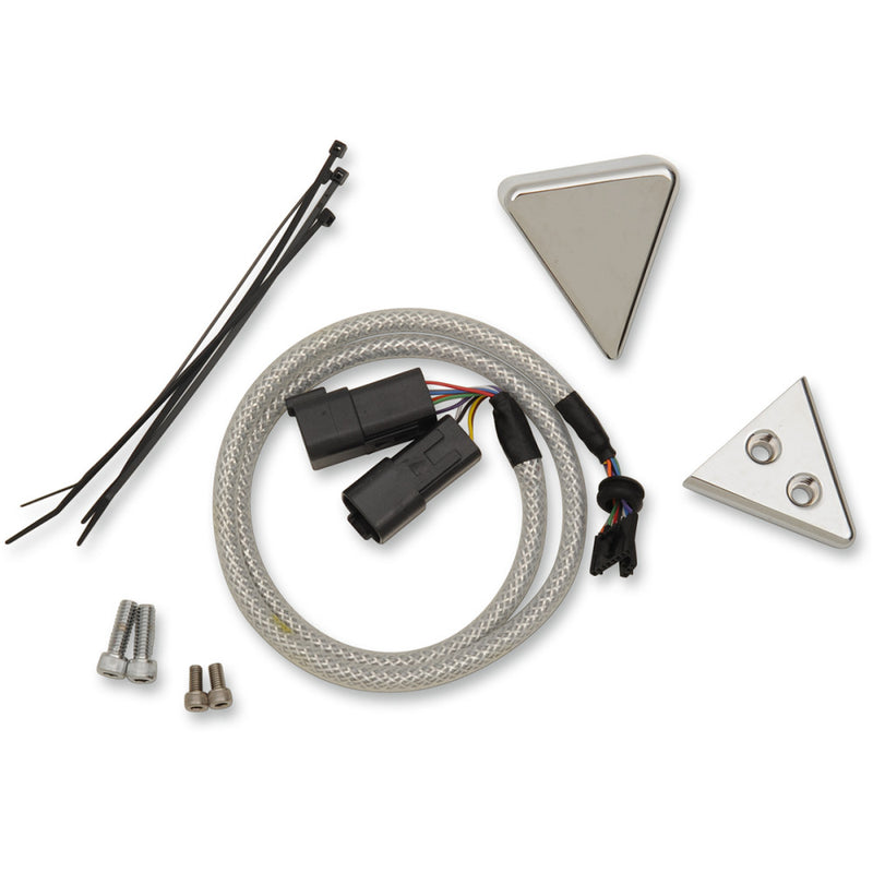 Dakota Digital Chrome Handlebar Clamp Mount for V-Bar - Includes Wiring Harness AI-251