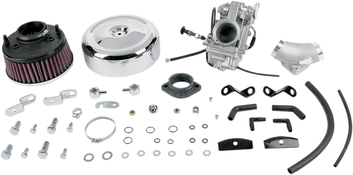 MIKUNI Smoothbore Carburetor Total Kit - HSR45 - Evolution Big Twin 45-2