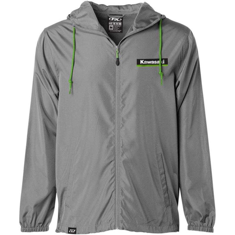 FACTORY EFFEX Kawasaki Windbreaker - Charcoal - Medium 23-85112