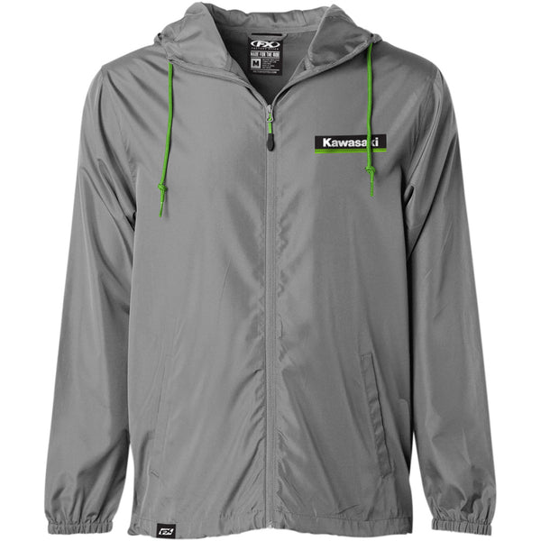 Factory Effex Kawasaki Windbreaker - Charcoal - XL 23-85116