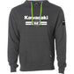 FACTORY EFFEX Kawasaki Sixty Two Pullover Hoodie - Heather Charcoal - 2XL 27-88108