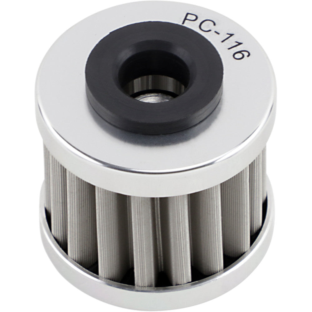 PC RACING Flo? Stainless Steel Oil Filter - Honda/Husqvarna/Polaris PC116