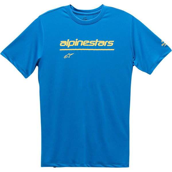 Alpinestars Tech Line Up Performance T-Shirt - Bright Blue - XL 121173800760XL