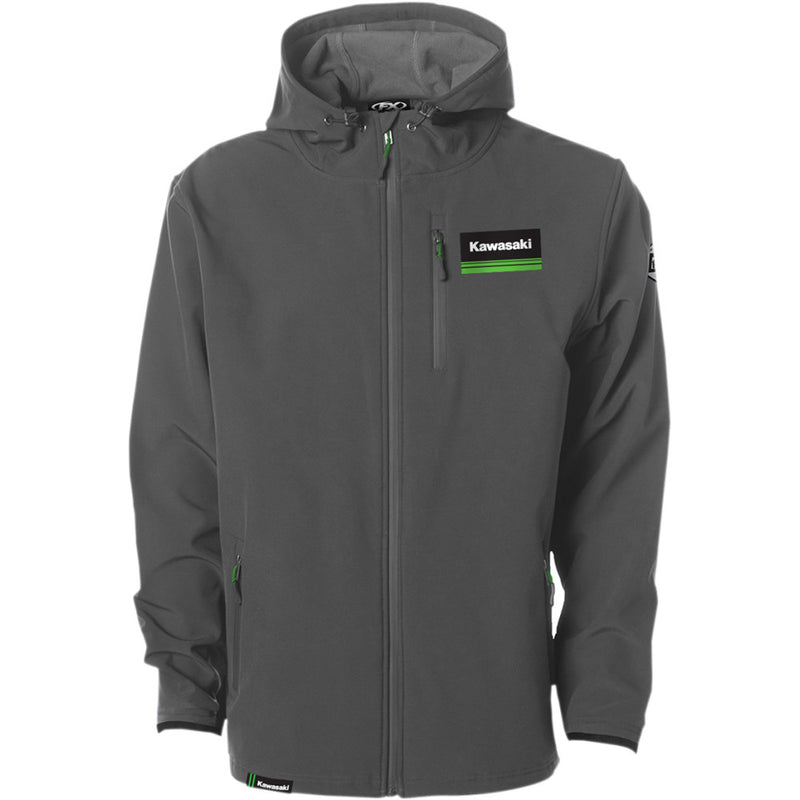 FACTORY EFFEX Kawasaki Track Jacket - Gray - Medium 22-85112