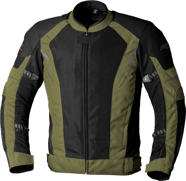 RST Pro Series Ventilator Xt CE Textile Jacket - Green/Black - XL