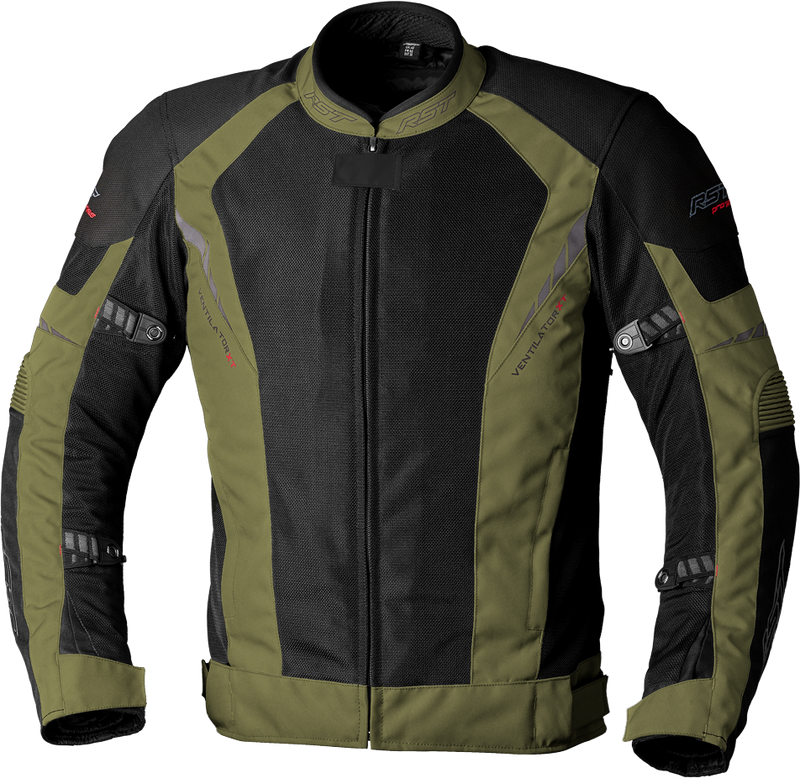RST Pro Series Ventilator Xt CE Textile Jacket - Green/Black - XL