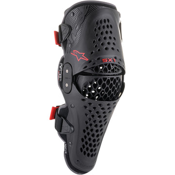 ALPINESTARS SX1 v2 Knee Guards - Black/Red - L/XL 6506321-13L/XL