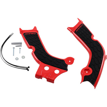 ACERBIS X-Grip Frame Guards - Red/Black - Honda 2736331018