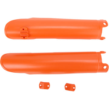 ACERBIS Lower Fork Covers for Inverted Forks - KTM Orange 2113740237