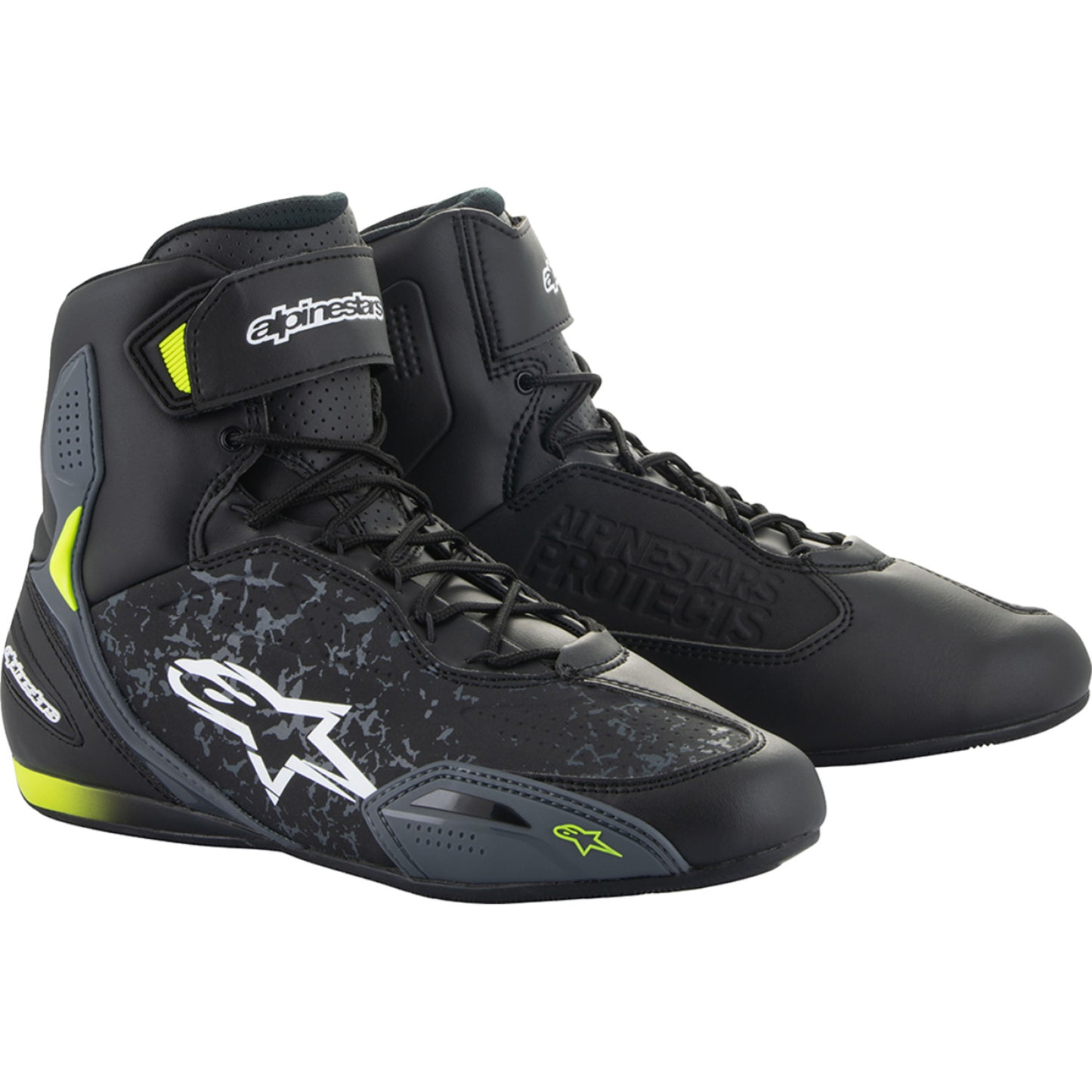 ALPINESTARS Faster-3 Shoes - Black/Yellow - US 12 2510219-155-12