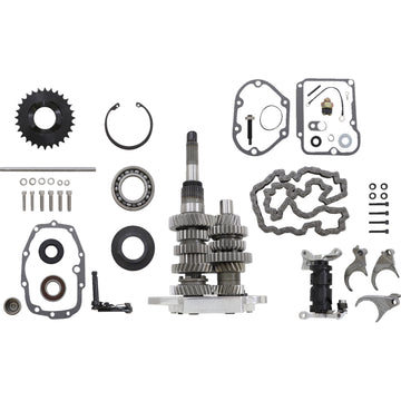 Baker Drivetrain Direct Drive Gear Set - 6-Speed - Polished DD6-411L-02 | Transmission Gear Sets Complete