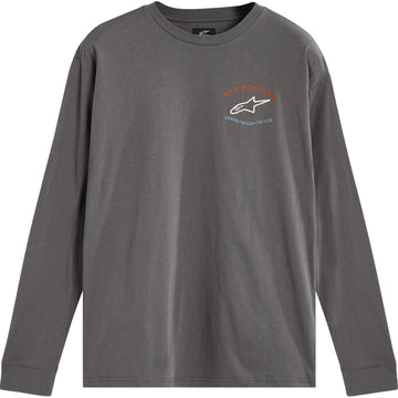 ALPINESTARS Full Face Long-Sleeve T-Shirt - Charcoal - Medium 12337120018M