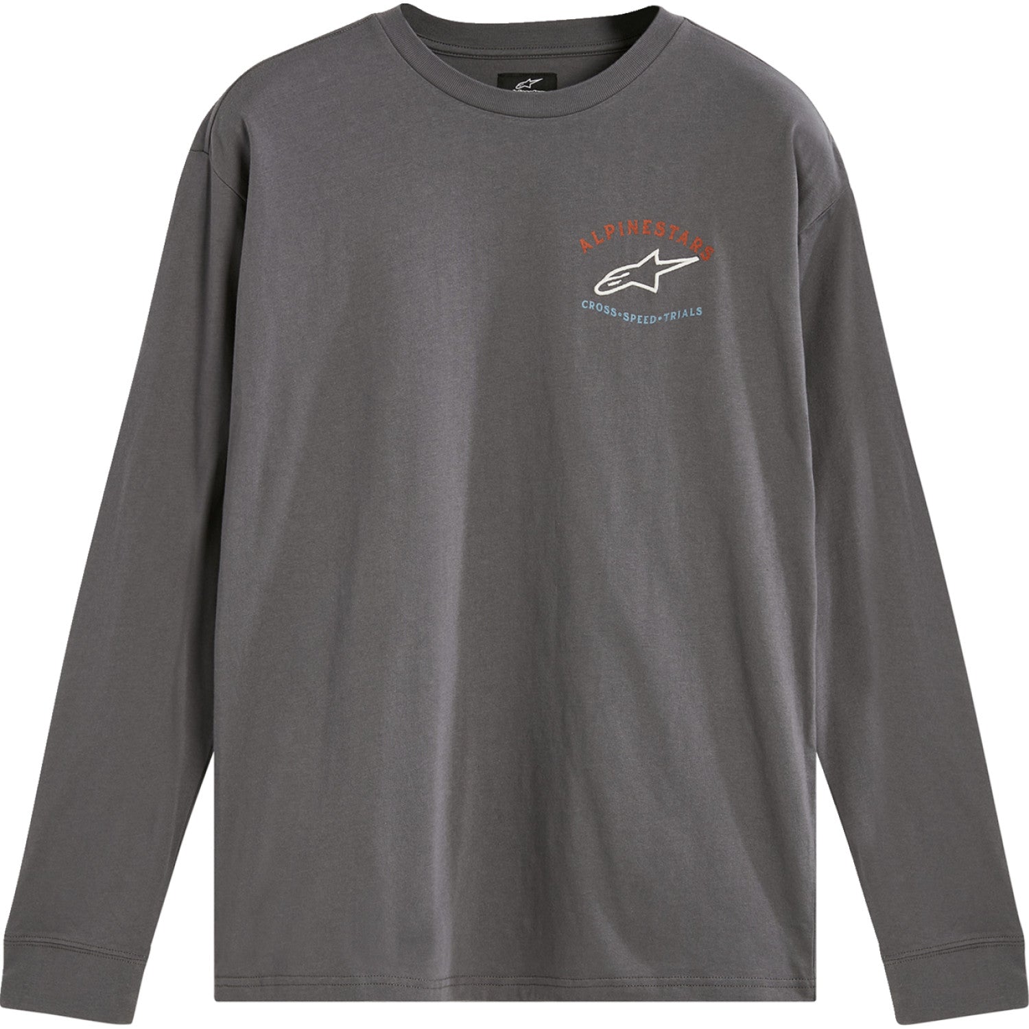 ALPINESTARS Full Face Long-Sleeve T-Shirt - Charcoal - Large 12337120018L